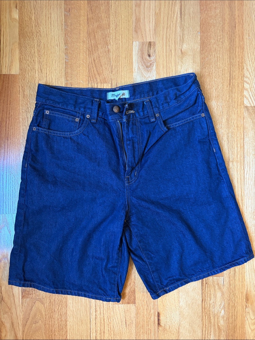 Dark Indigo Denim Bermuda Shorts